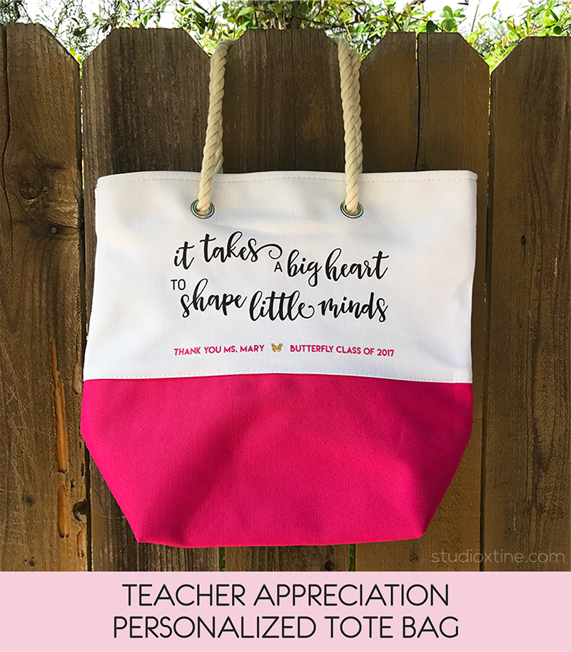 Teacher Appreciation Personalized Tote Bag – Studio Xtine