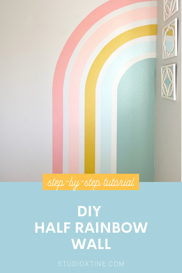 DIY Half Rainbow Wall – Studio Xtine